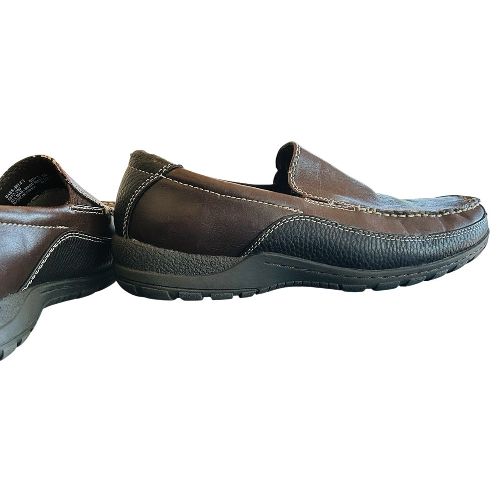 GH Bass & Co Miles‎ 6862-200 Brown Leather Kids Slip On Loafers Sz 6m